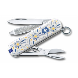 Taschenmesser Victorinox Classic 58 mm gelb/weiß AlpineEdelweiss