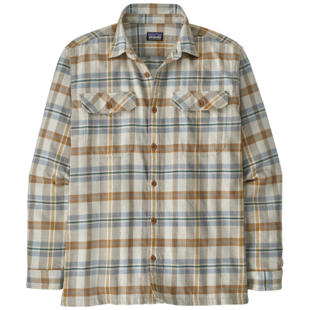 Herrenhemd Patagonia Fjord Flannel Shirt Midweight beige Fields: Natural