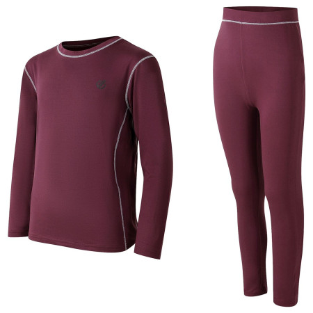 Kinder-Funktionsset Dare 2b Pow II Baselayer Set Huckleberry dunkelrot Huckleberry