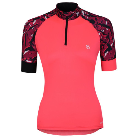 Damen-Radtrikot Dare 2b Follow Through Jrsy rosa/rot Neon Pink/Neon Pink Wave