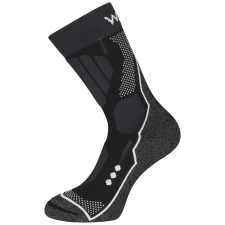 Socken Warg Merino X-Country schwarz/weiß Black/White