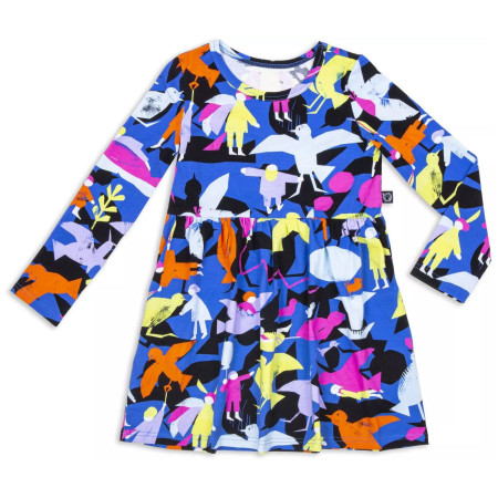Kinderkleid Wouki Himawari Magenta