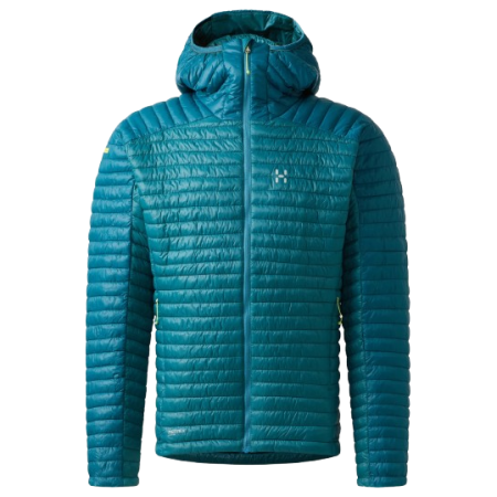 Herrenjacke Haglöfs L.I.M Mimic Hood II hellblau Mountain Teal/Deep Teal