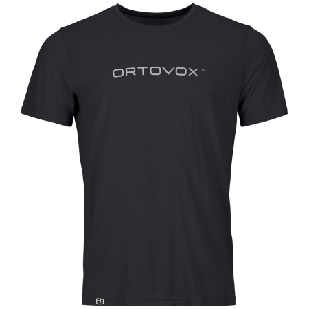 Herren-Funktionsshirt Ortovox 150 Cool Brand Ts M schwarz Black Raven