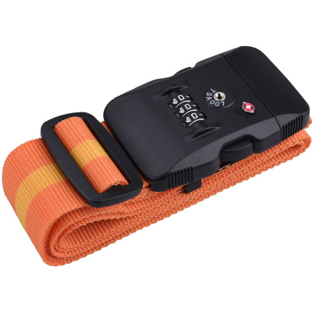 Gepäckriemen Extol TSA mit dreistelligem Code orange orange