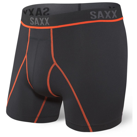 Herren-Boxershorts Saxx Kinetic L-C Mesh Bb schwarz/rot Black/Vermillion