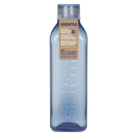 Flasche Sistema OBP Hydrate Square Schraubverschluss 1 l blau