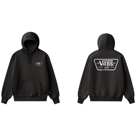 Herren-Sweatshirt Vans Knu Patch Pullover schwarz Black
