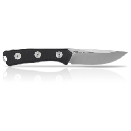 Messer Acta non verba P200 Mk.II Stonewash, PE, LS schwarz