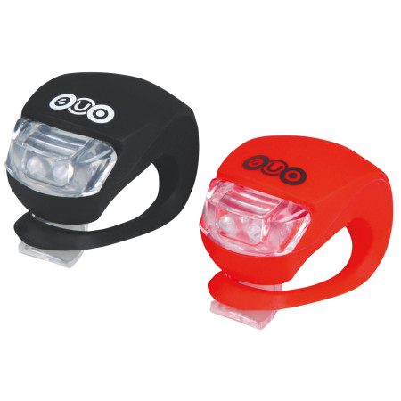 Vorder- / Rücklicht Just One Alien 3.0 SET schwarz/rot