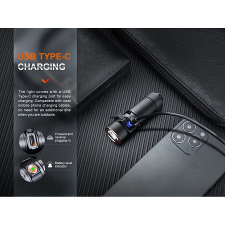 Aufladbare Taschenlampe Fenix E18R V2