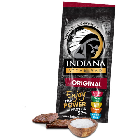 Trockenfleisch Indiana Jerky Steak Bar Original 20g