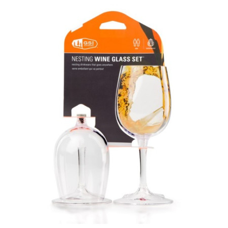 Set Gläser GSI Outdoors Nesting Wine Glass Set