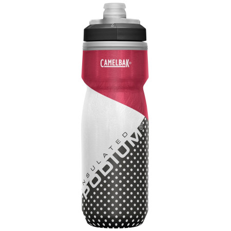 Fahrradflasche Camelbak Podium Chill 0,62l rot/schwarz ColorBlockRed
