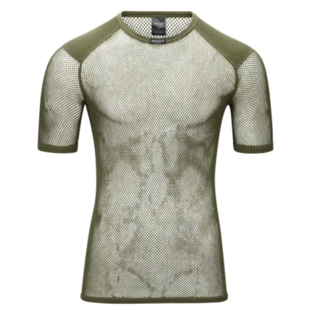 Herren-T-Shirt Brynje of Norway Tactical Wool Thermo T-Shirt w/inlay grün Olive Green