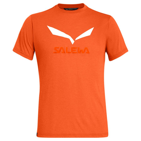 Herren-T-Shirt Salewa Solidlogo Dri-Rel M S/S Tee rot/orange RedOrangeMelange