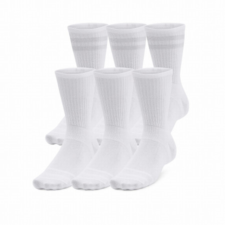 Socken-Set Under Armour Essential 6Pk Crew weiß White/White/HaloGray