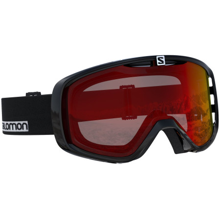 Skibrille Salomon Aksium Black Mid Red