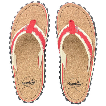 Flip-Flops Gumbies Corker Natural Cork - Red