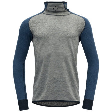 Herren-Funktionsshirt Devold Kvitegga Merino 230 H. Neck grau/blau Ink