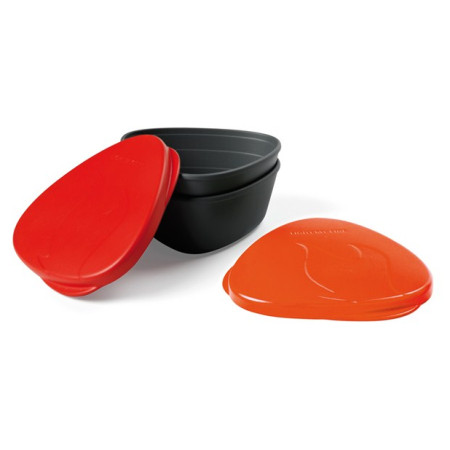 Schüssel-Set Light My Fire SnapBox O 2-pack rot/orange Red/Orange
