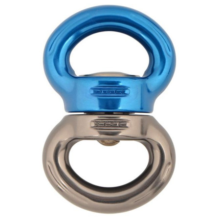 Seilrolle DMM Axis Swivel Small silber/blau Titanium/Blue