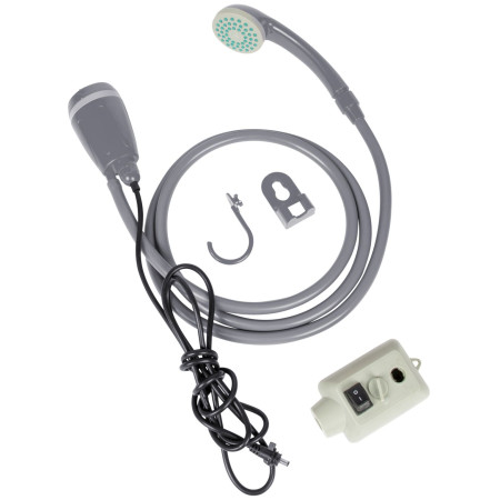 Campingdusche Bo-Camp Shower & Pump rechargeable grau