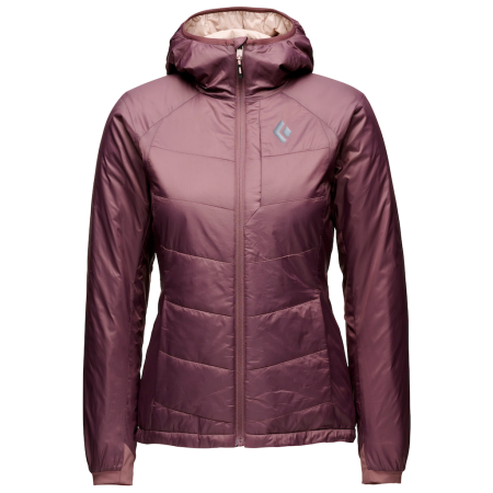 Damenjacke Black Diamond W Solution Hoody weinfarbe Fig