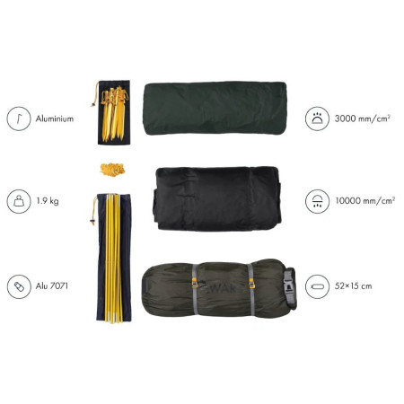 Ultraleichtes Zelt Warg Midi 2