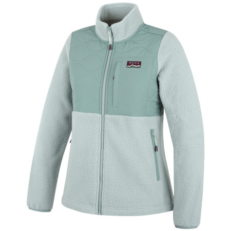 Damen-Sweatshirt MOOA Sherpa hellgrün pale teal