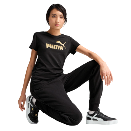 Damen-T-Shirt Puma ESS NO. 1 LOGO Metallic Tee