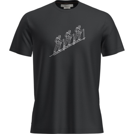 Herren-T-Shirt Icebreaker M Mer 150 Tech Lite SS T NatSkiTour schwarz Black