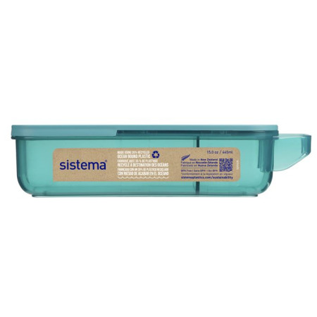 Lebensmittelbox Sistema OBP To Go Snackbox 445ml grün