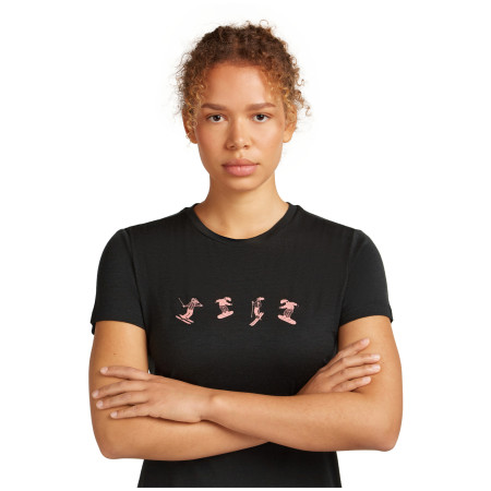 Damen-T-Shirt Icebreaker Women Merino 150 Tech Lite SS Tee Snow Day