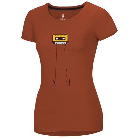 Damen-T-Shirt Ocún Classic T Women braun RetroTapeRooibosTea
