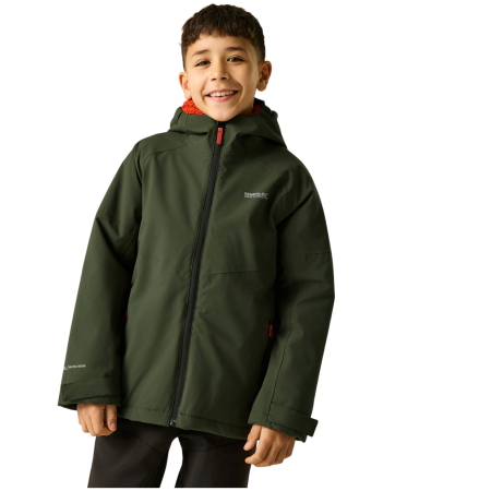 Kinder Winterjacke Regatta Hillain Warm Lined Dark Khaki