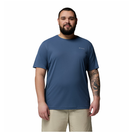 Herren-T-Shirt Columbia Zero Rules™ Light SS Crew dunkelblau Dark Mountain