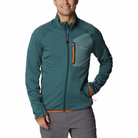Herren-Sweatshirt Columbia Triple Canyon™ Full Zip blau/grün Night Wave