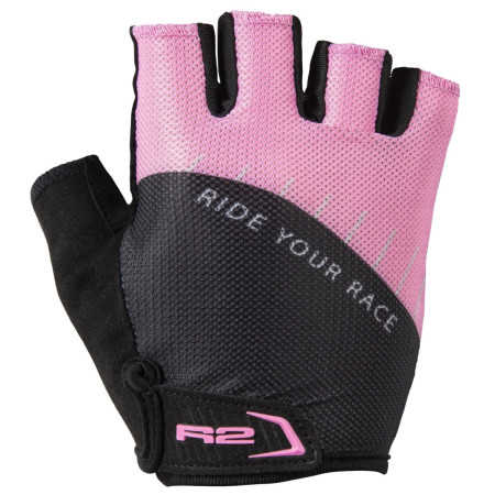 Fahrradhandschuhe R2 Vouk schwarz/rosa