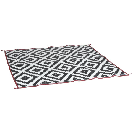 Zeltteppich Bo-Camp Chill mat Lewisham XL weiß/schwarz Black/White/Red
