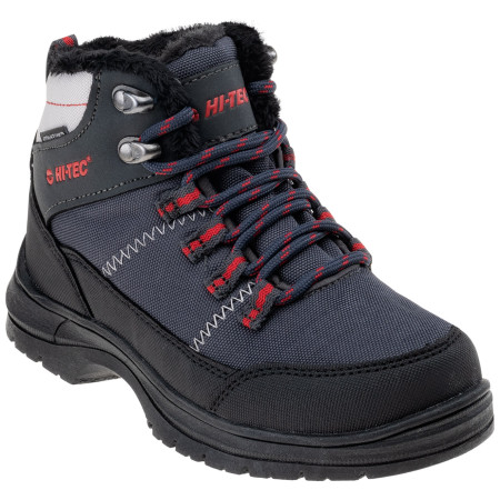 Kinder Winterschuhe Hi-Tec Lusari Mid Wp Jr schwarz/grau Dark Grey/Black/Red