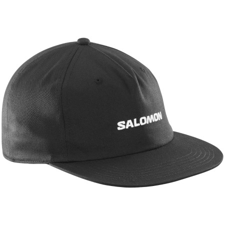 Baseballmütze Salomon Cap Flat schwarz DEEP BLACK