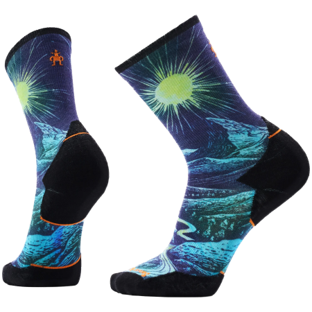 Socken Smartwool Trail Run Targeted Cushion Treeline Prin blau