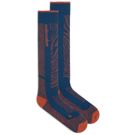 Herrensocken Icebreaker Men Merino Blend Ski+ Medium OTC Mountain Contour