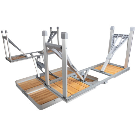 Campingtisch mit Bänken Bo-Camp Family Table bambou