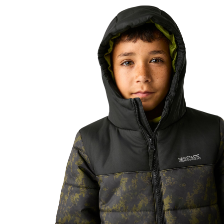 Kinder Winterjacke Regatta Lofthouse Black/Distress Camo