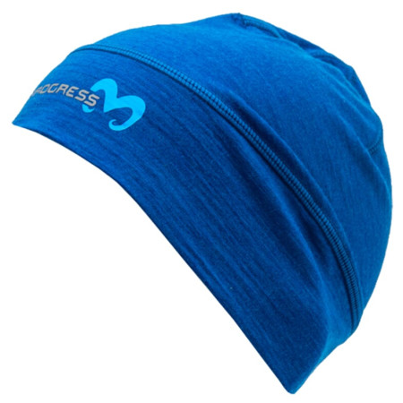 Merino-Strickmütze Progress MW Beanie blau modrý melír
