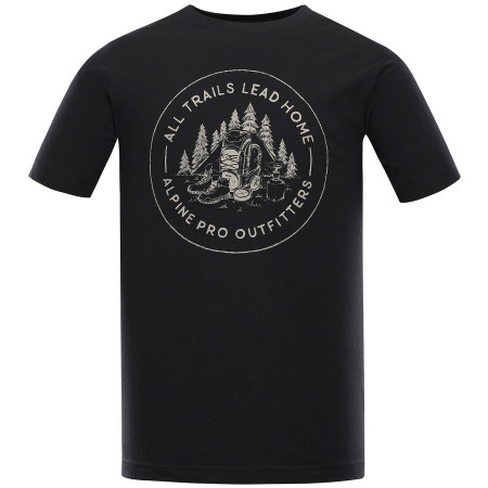 Herren-T-Shirt Alpine Pro Lefer schwarz/grau black