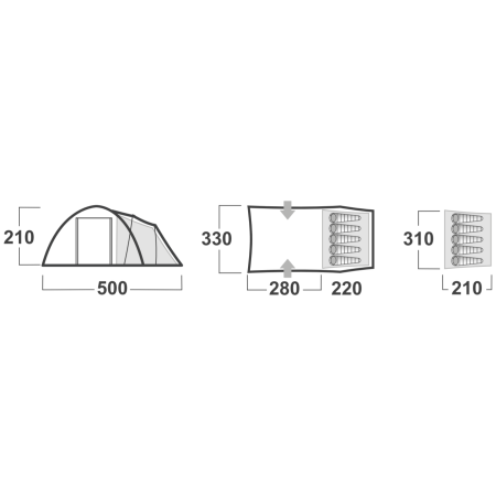 Familienzelt Husky Boston Dural 5