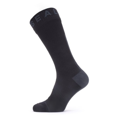 Wasserdichte Socken SealSkinz WF All WT Mid Length with Hyd schwarz Black/Grey